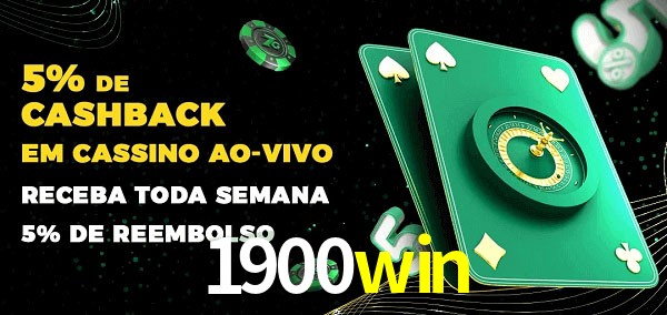 Promoções do cassino ao Vivo 1900win